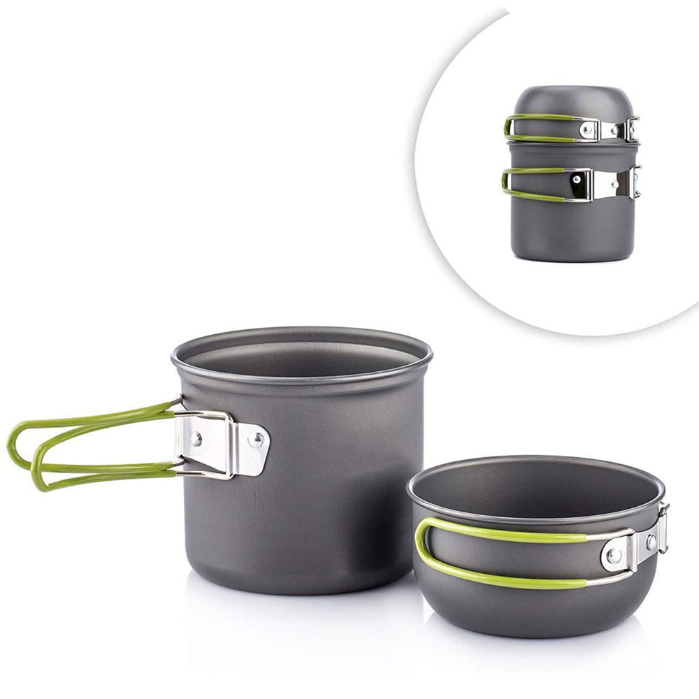 Camping Cooking Pack - Ultralight Camping Pots Cookware Set Portable