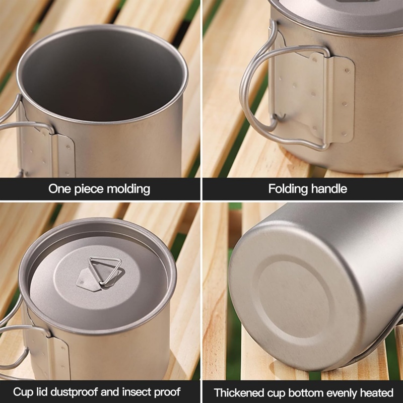Titanium Camping Mug with Fold - đánh giá và giá Camping Cooking Pack