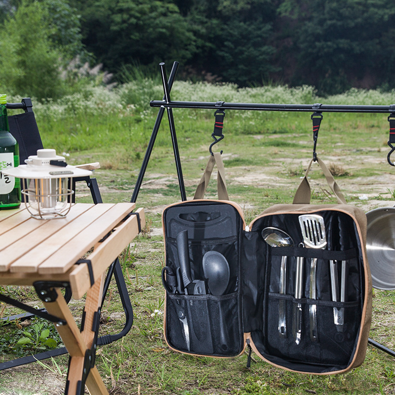 8pcs Camping Kitchen Cookware  - đánh giá và giá Camping Cooking Pack