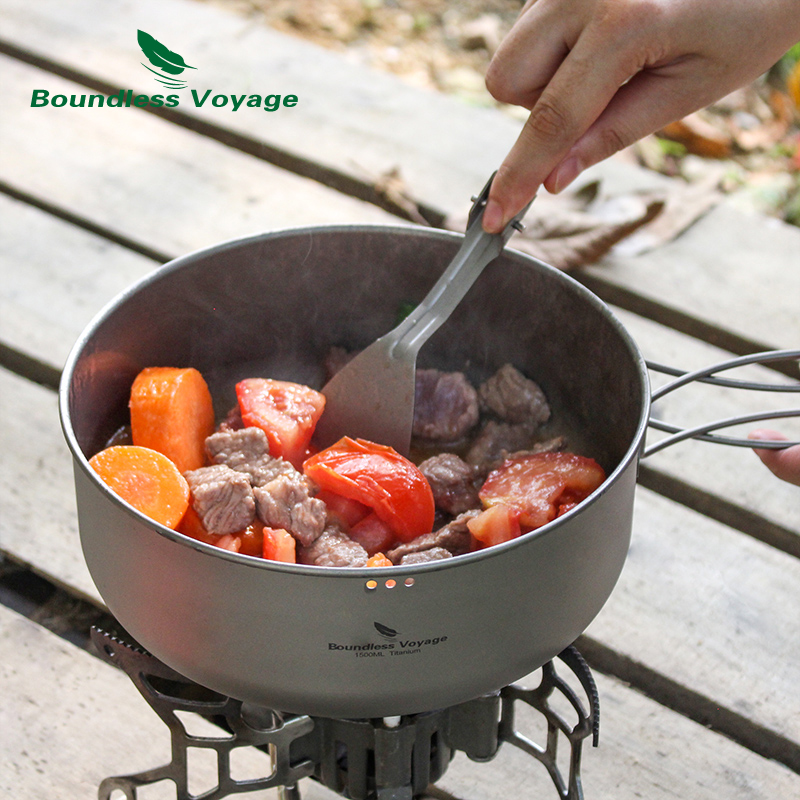 Boundless Voyage Titanium Stea - đánh giá và giá Camping Cooking Frying Pan