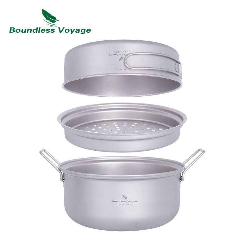 Boundless Voyage Titanium Stea - đánh giá và giá Camping Cooking Frying Pan