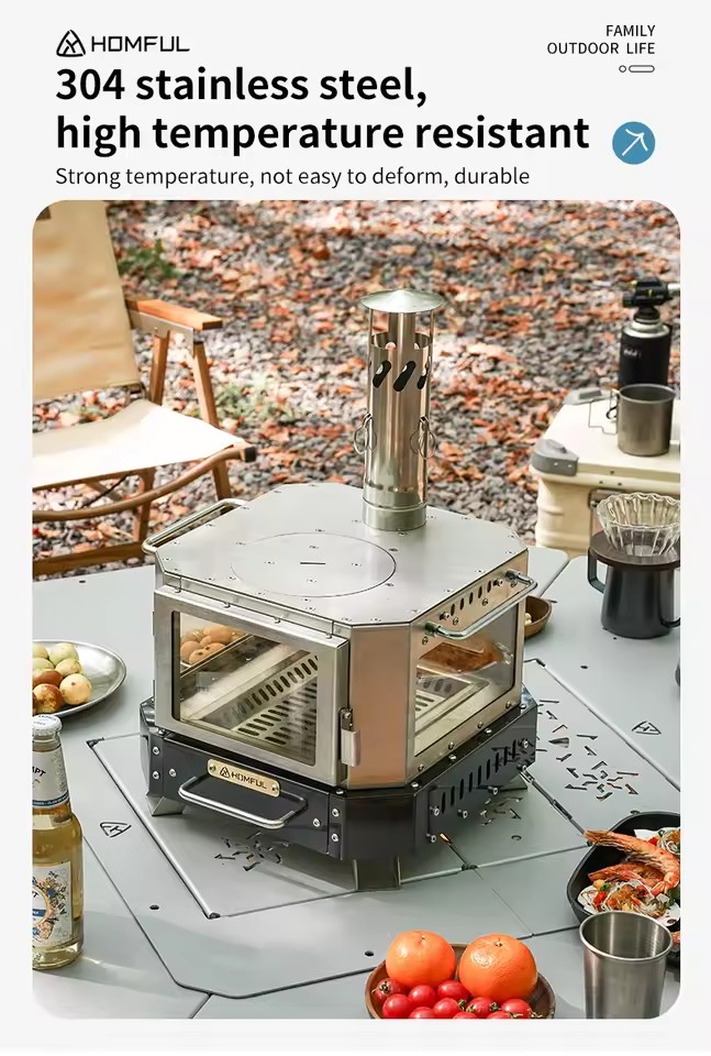 HOMFUL Portable Firewood Stove - đánh giá và giá Camping Cooking Pack