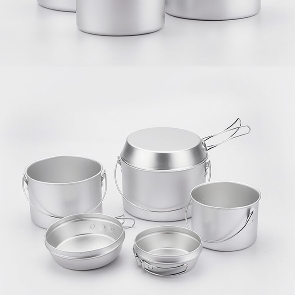 Portable Aluminum Camping Cook - đánh giá và giá Camping Cooking Mess Kit
