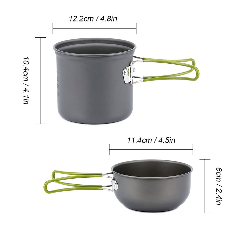 Ultralight Camping Pots Cookwa - đánh giá và giá Camping Cooking Pack