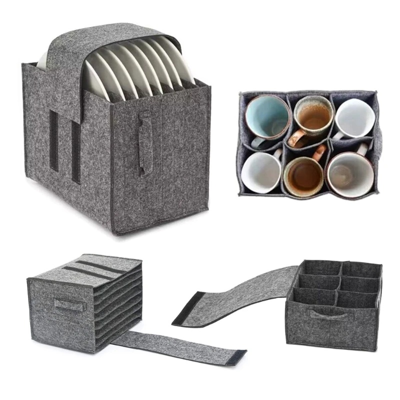 Felt Plate Dish Cup Storage Ba - đánh giá và giá Camping Cooking Utensil Holder