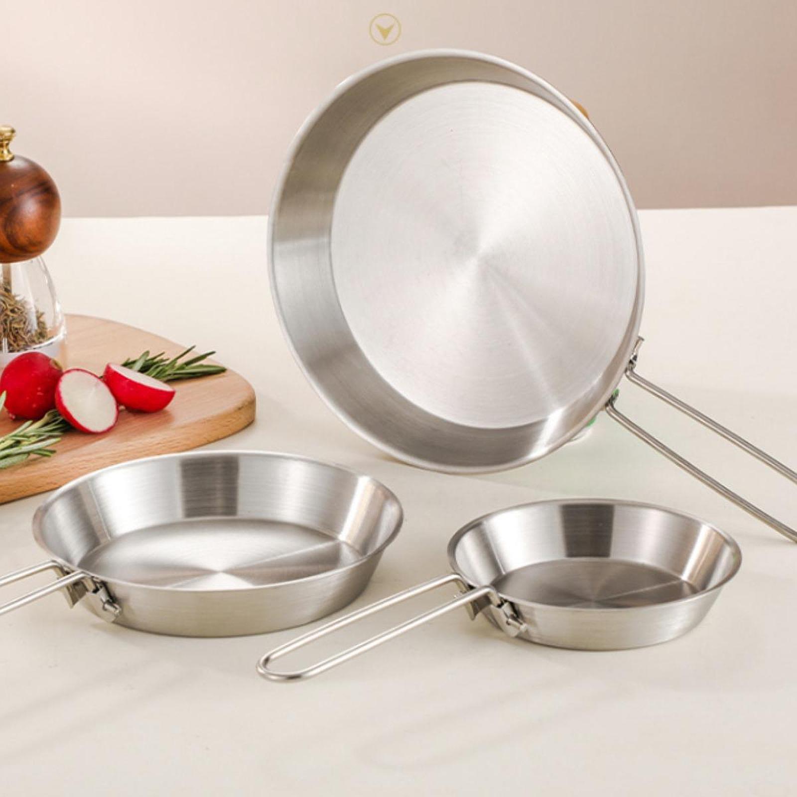 Foldable Camping Fry Pan Stain - đánh giá và giá Camping Cooking Frying Pan