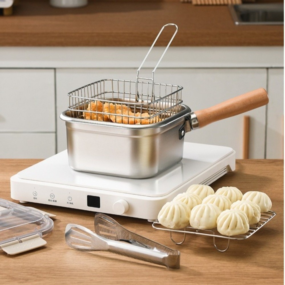 Portable Stainless Steel Fryin - đánh giá và giá Campfire Cooking Anime