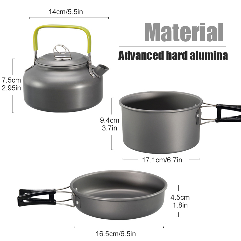 WESTTUNE Camping Cookware Kit  - đánh giá và giá Campfire Cooking Anime