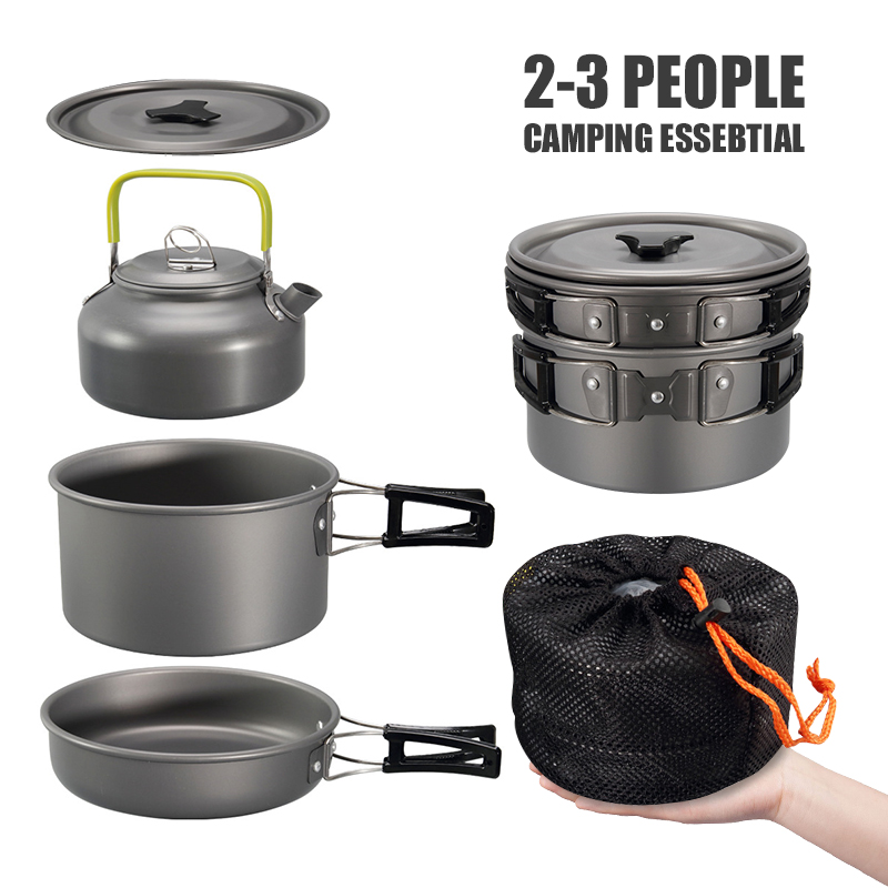 WESTTUNE Camping Cookware Kit  - đánh giá và giá Campfire Cooking Anime