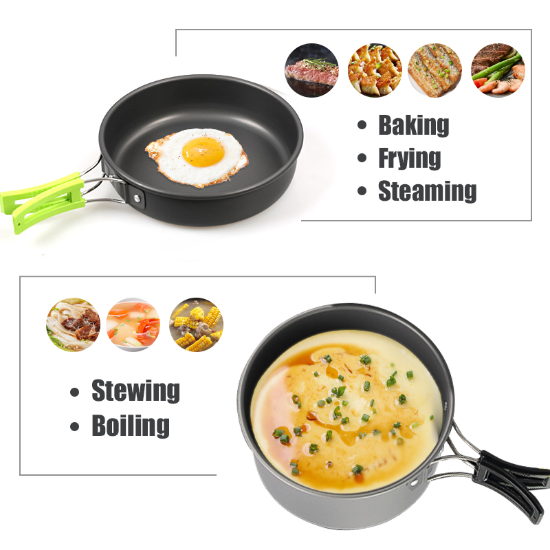 WESTTUNE Camping Cookware Kit  - đánh giá và giá Campfire Cooking Anime