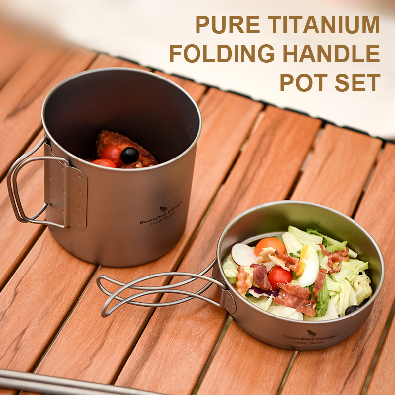 Pure Titanium Folding Handle P - đánh giá và giá Camping Cooking Frying Pan