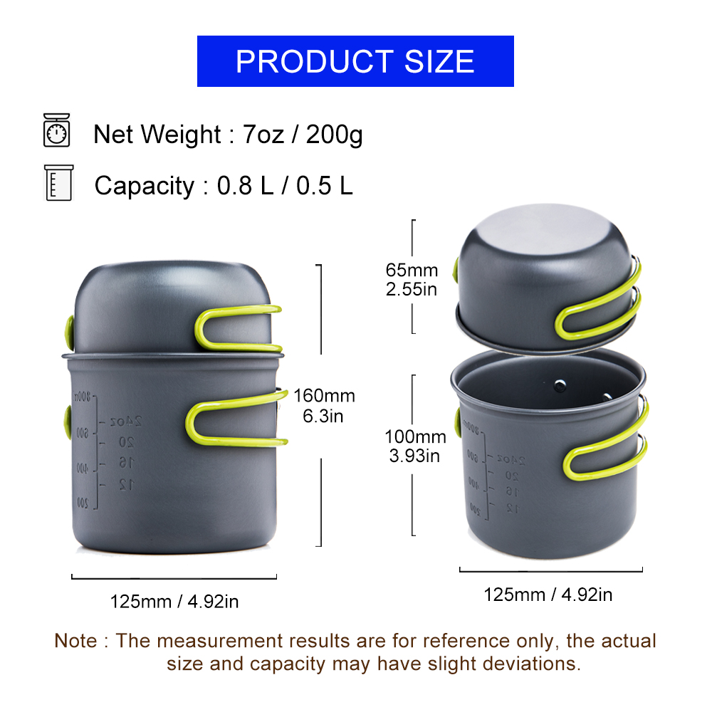 Widesea Ultralight Camping Coo - đánh giá và giá Camping Cooking Pack