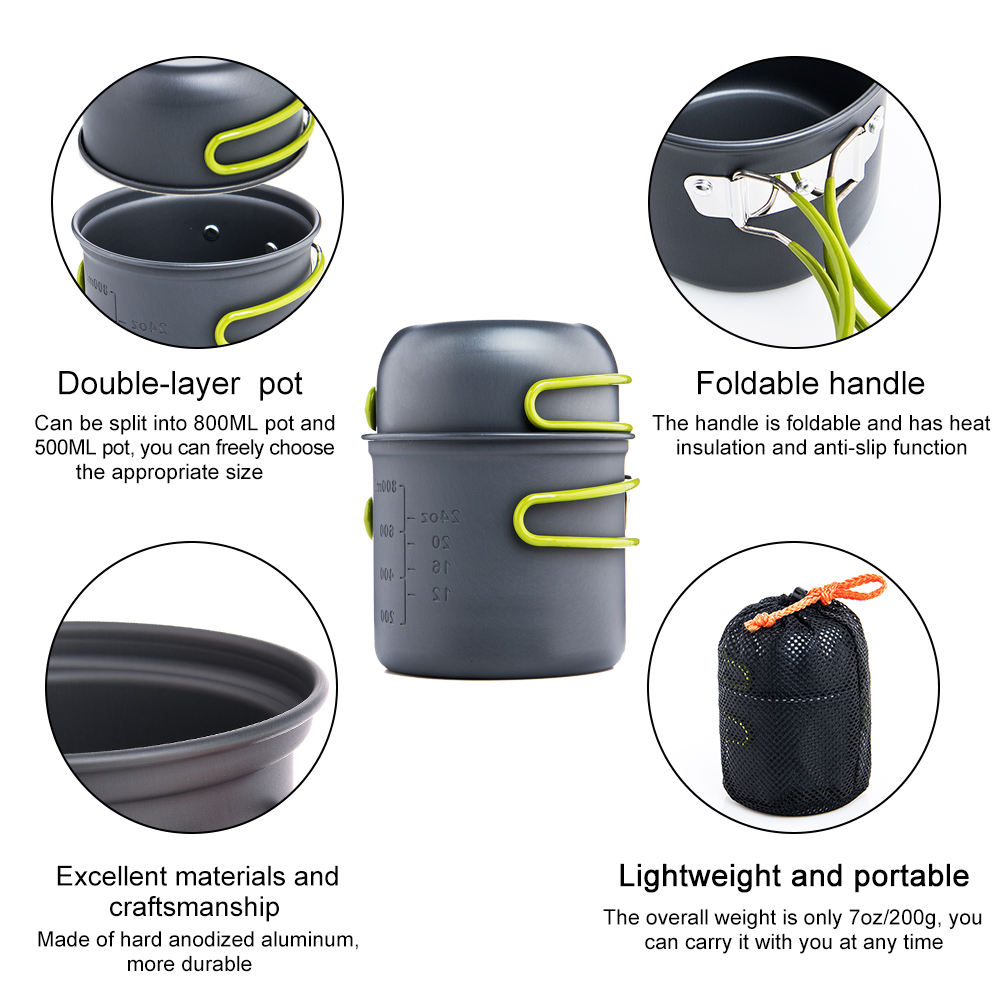 Widesea Ultralight Camping Coo - đánh giá và giá Camping Cooking Pack
