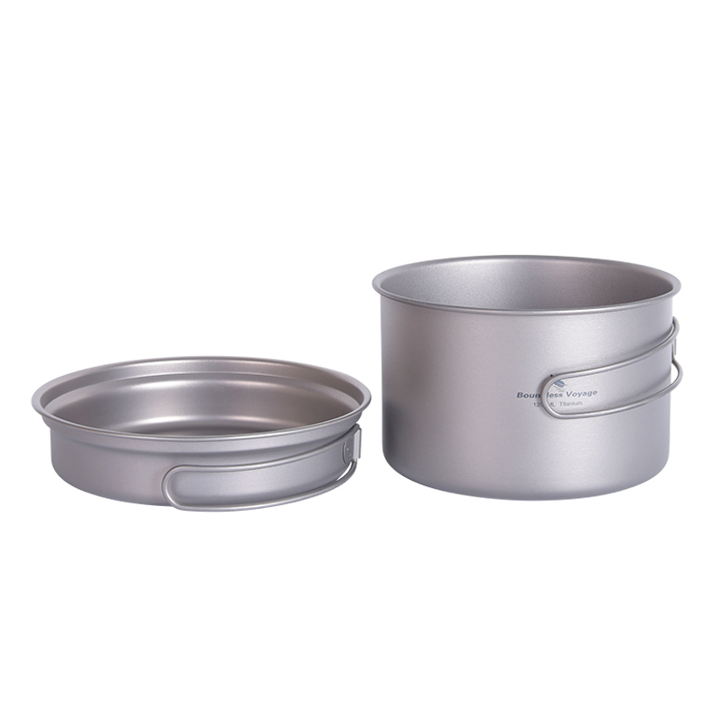 Boundless Voyage Titanium Pot  - đánh giá và giá Camping Cooking Frying Pan