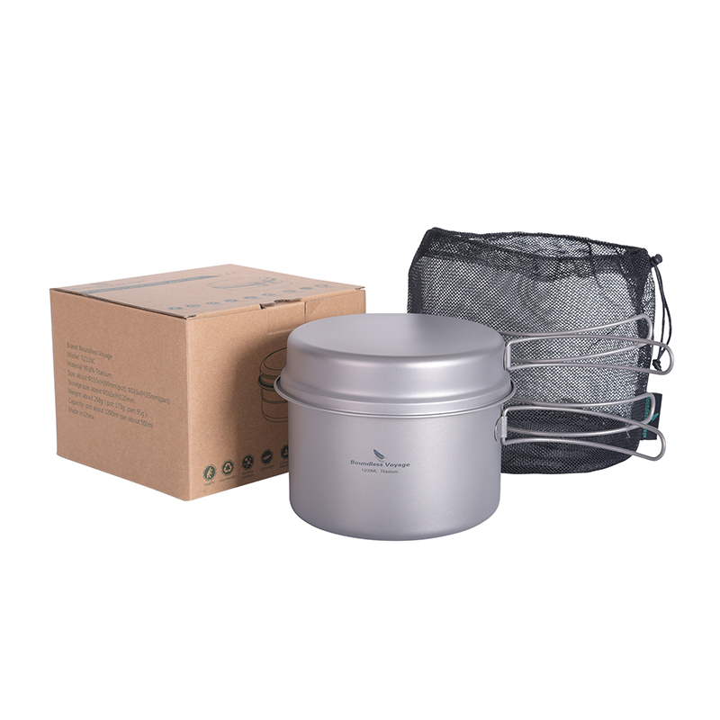 Boundless Voyage Titanium Pot  - đánh giá và giá Camping Cooking Frying Pan