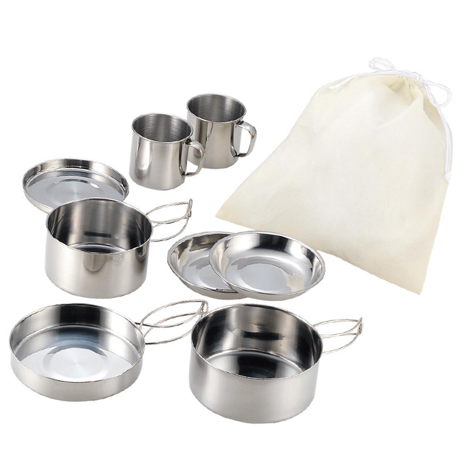 8x Camping Cookware Mess Kit C - đánh giá và giá Camping Cooking Mess Kit