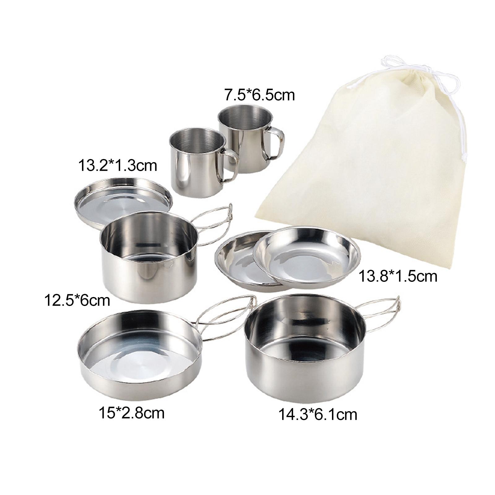 8x Camping Cookware Mess Kit C - đánh giá và giá Camping Cooking Mess Kit
