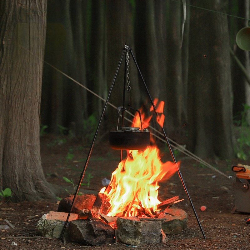 Portable Outdoor Cooking Tripo - đánh giá và giá Camping Cooking Tripod