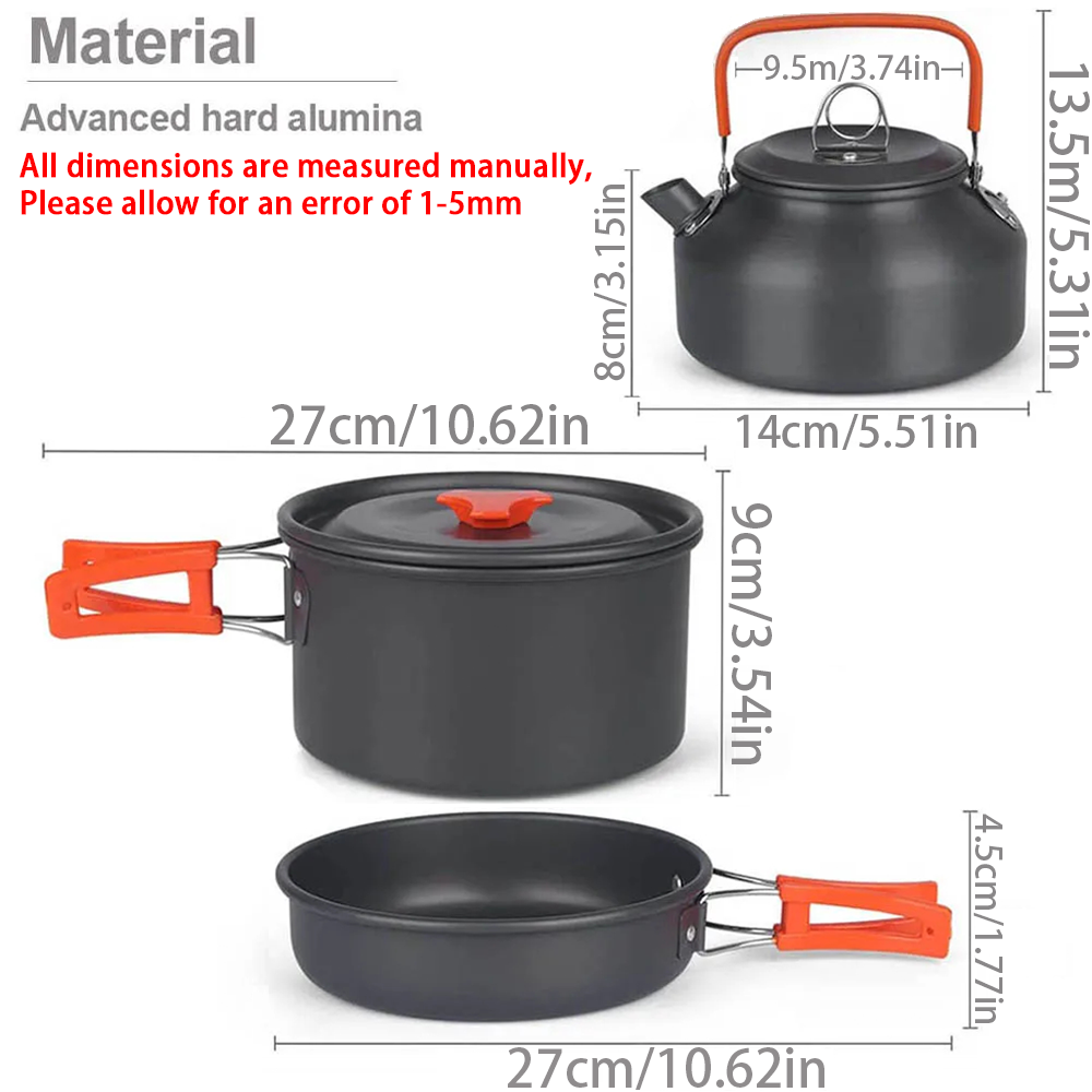 Cắm Trại Nồi Bộ Ngoài Trời Nhô - đánh giá và giá Camping Cooking Pack