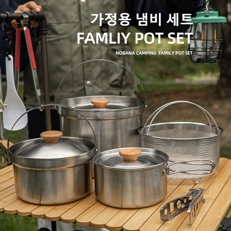 NOBANA Newest Outdoor Stainles - đánh giá và giá Camping Cooking Frying Pan
