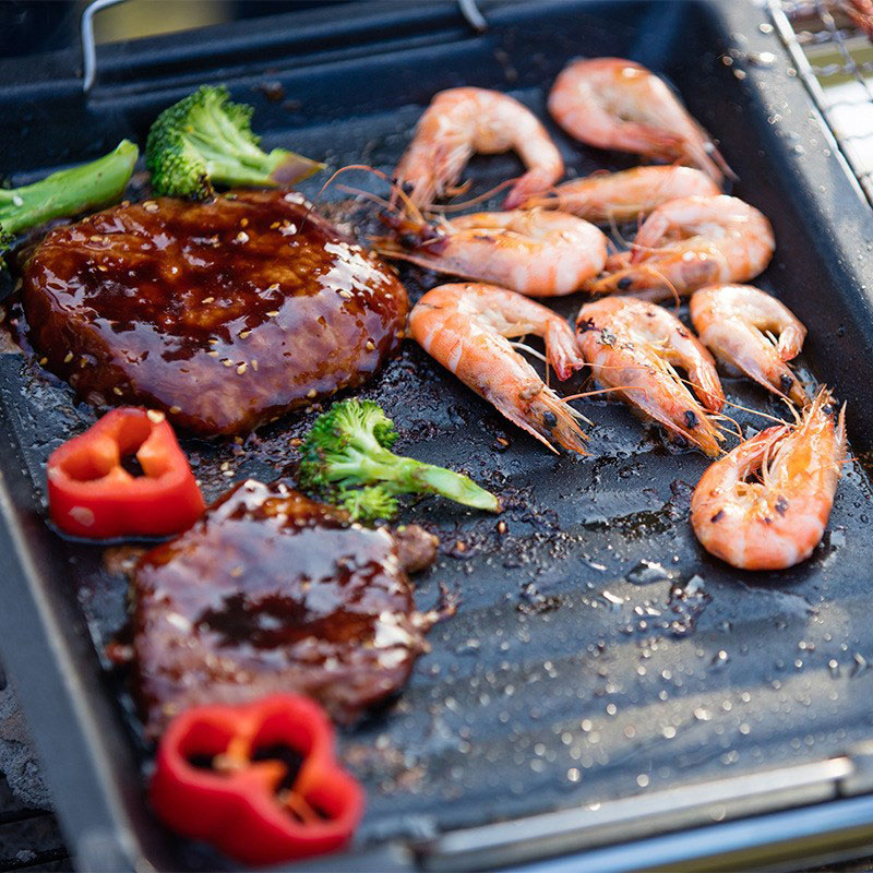 Outdoors Thick Square Grill Pa - đánh giá và giá Campfire Cooking Anime
