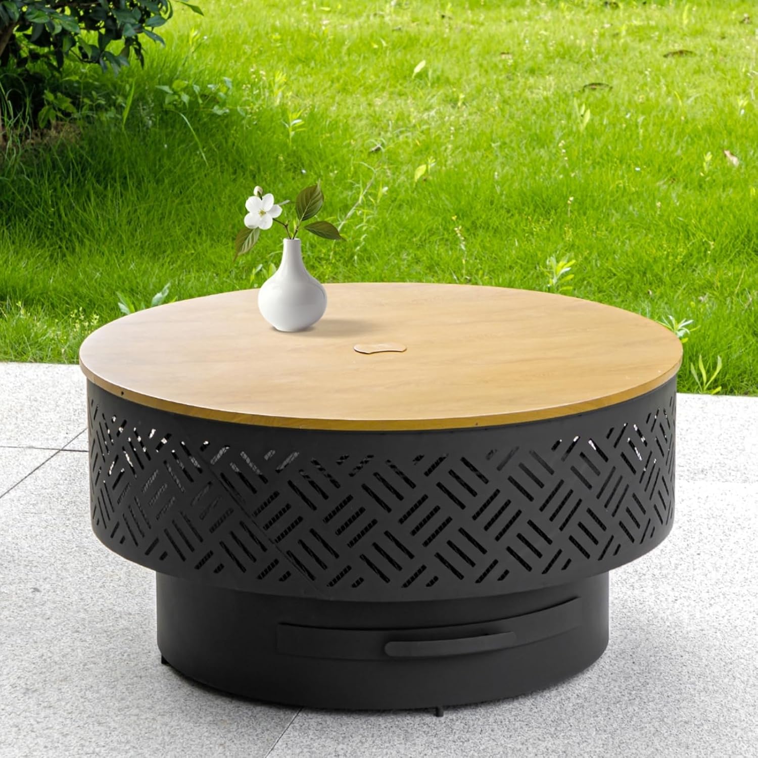 32 Inch Round Metal Wood Burni - đánh giá và giá Camping Cooking Pack