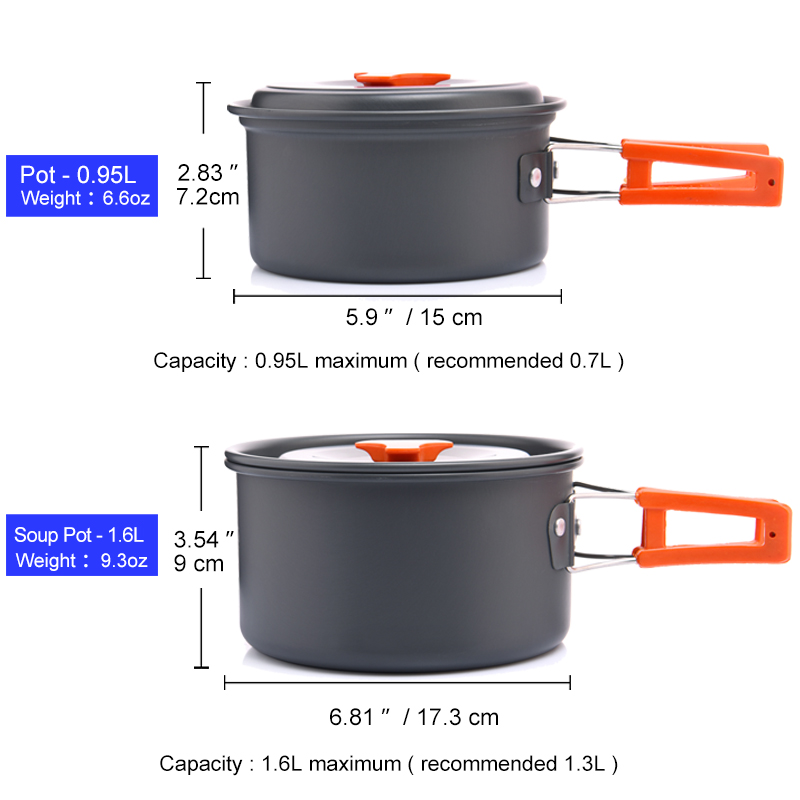 Widesea Camping Outdoor Cookwa - đánh giá và giá Camping Cooking Pack