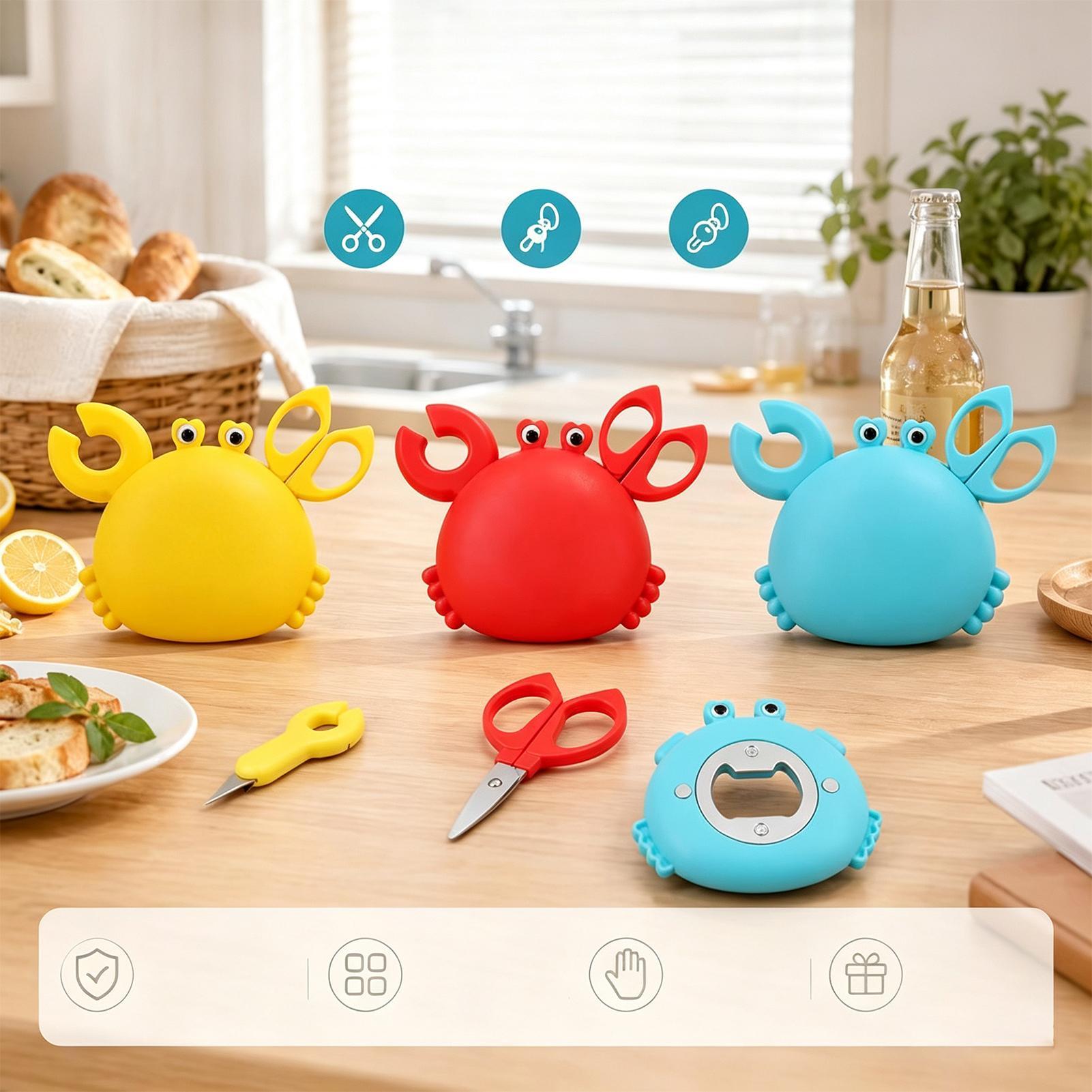 4 in 1 Crab Bottle Opener Magn - đánh giá và giá Camping Cooking Utensil Holder
