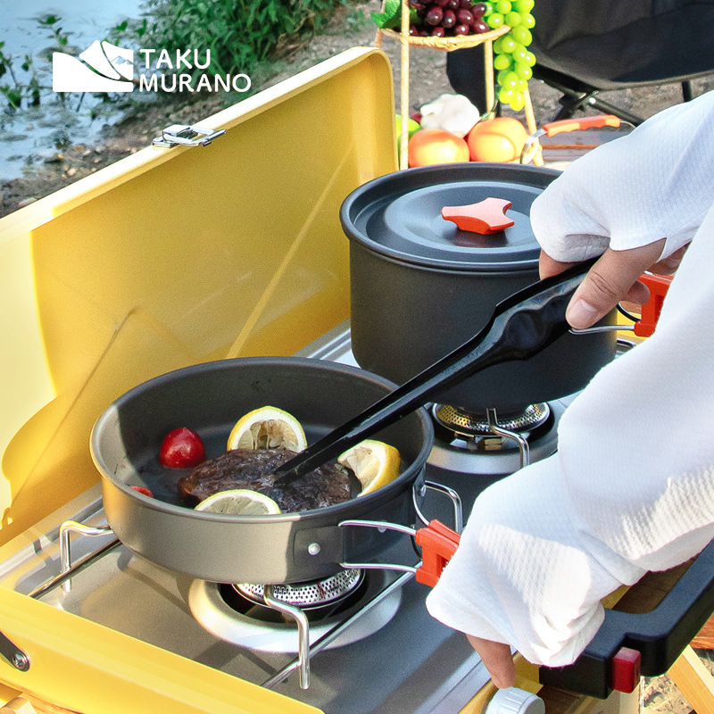 Camping Cookware Set Outdoor C - đánh giá và giá Camping Cooking Pack