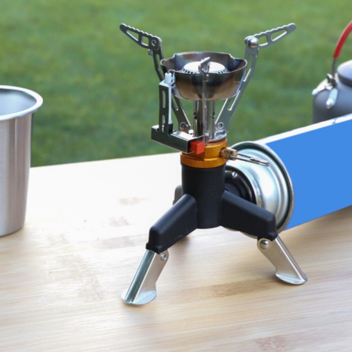 Camping Gas Stove Adapter Conn - đánh giá và giá Camping Cooking Tripod