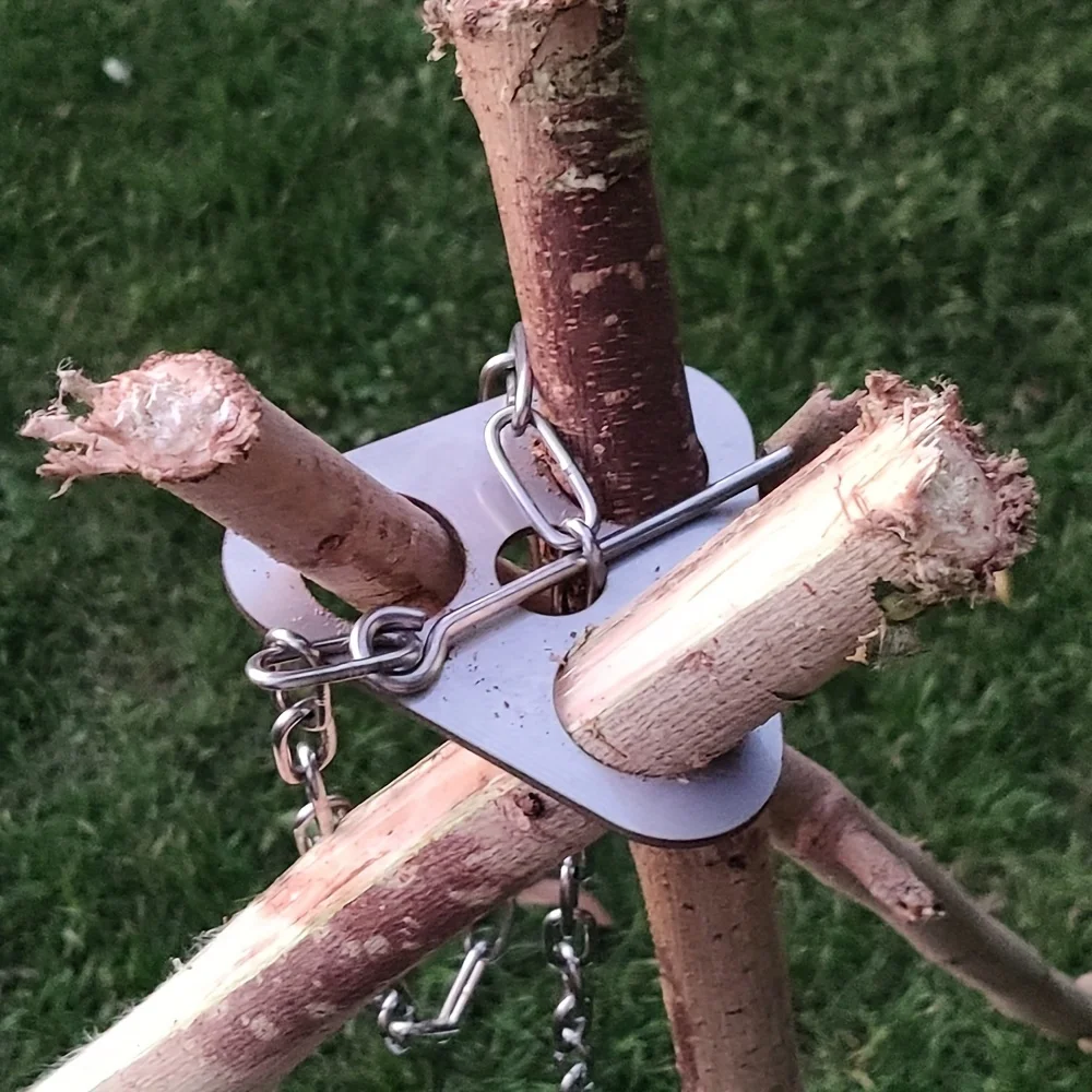 Outdoor BBQ Tripod Portable De - đánh giá và giá Camping Cooking Tripod