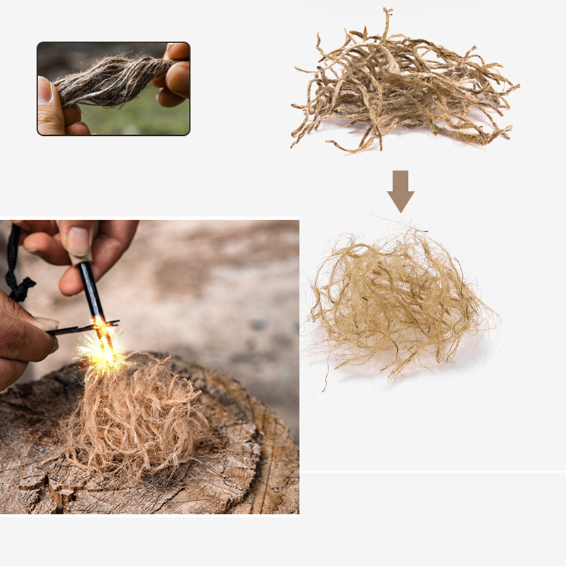 Outdoor Mini Wax Hemp Rope Por - đánh giá và giá Camping Cooking Tripod