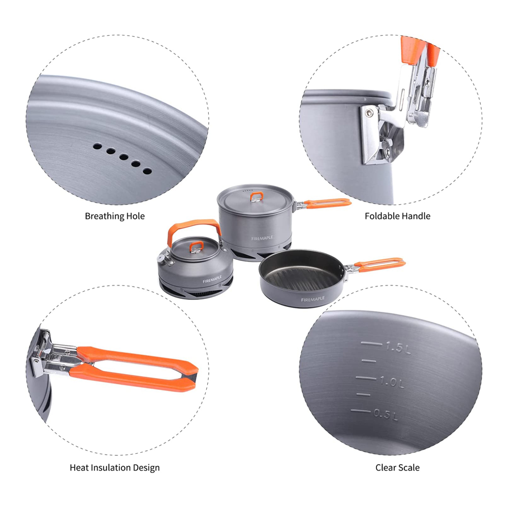 Fire Maple Cắm Trại Đồ Nấu Nướ - đánh giá và giá Camping Cooking Pack