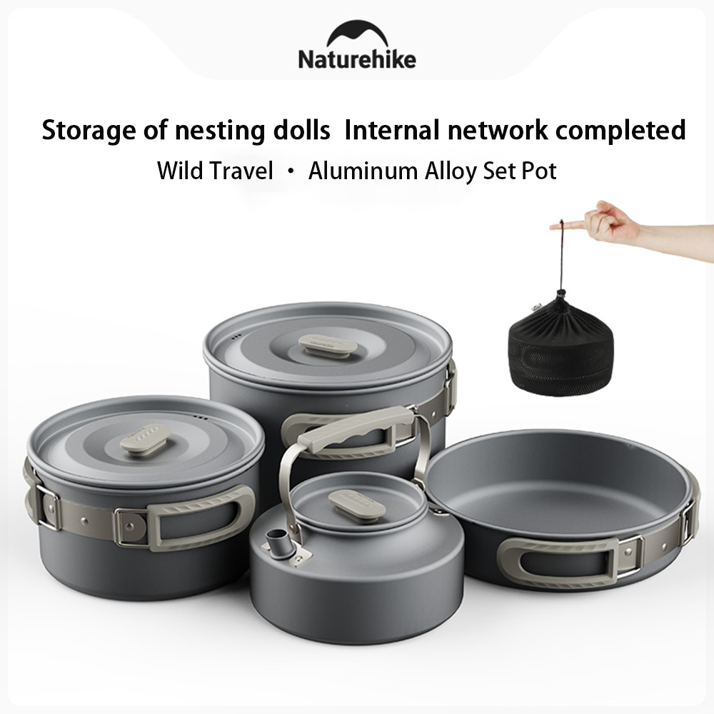 Naturehike Outdoor Pot Set,Cam - đánh giá và giá Camping Cooking Frying Pan